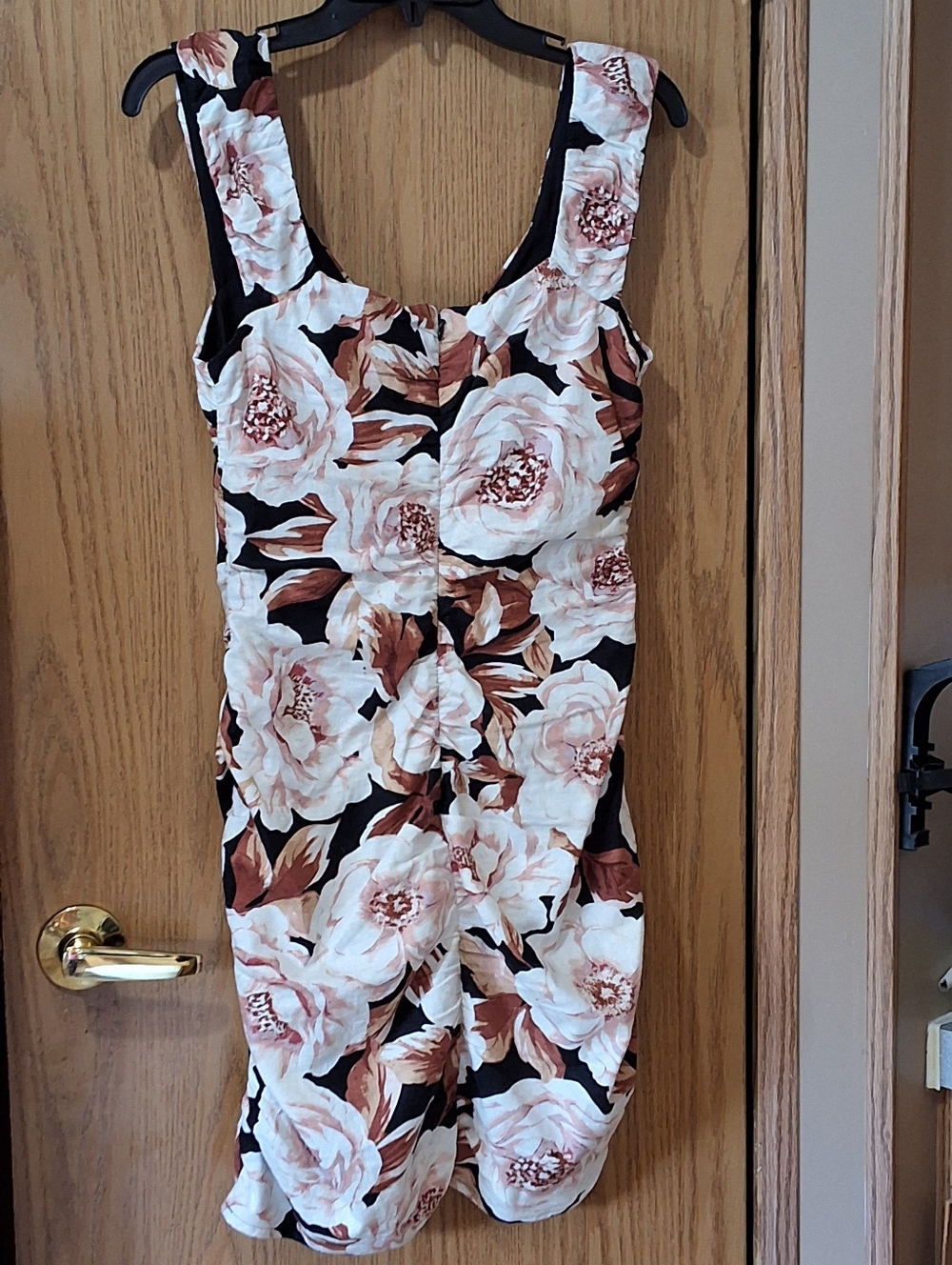 Express Stretch Linen Floral Sheath Dress Size M NWT - Picture 3 of 5